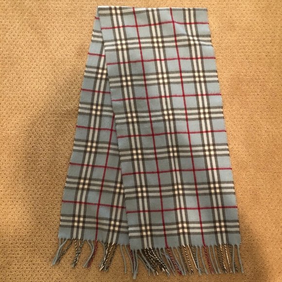 Blue Plaid Scarf - Picture 1 of 2